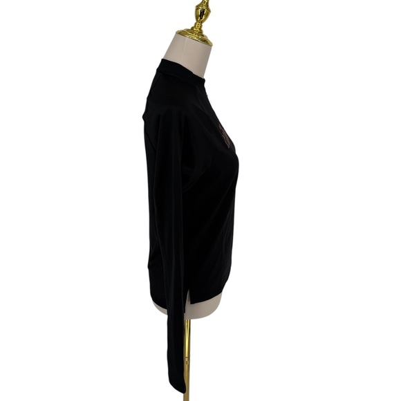 Nike Air Running Top Women’s MEDIUM Dri-Fit Black Long Sleeve Midlayer DM7545 - Picture 6 of 16
